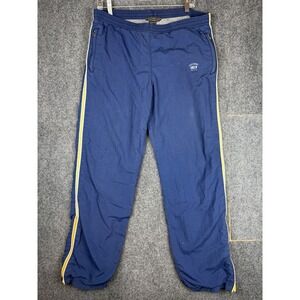 Vintage Abercrombie & Fitch Men's Track Pants S Blue Baggy Lined Nylon Y2K Gym